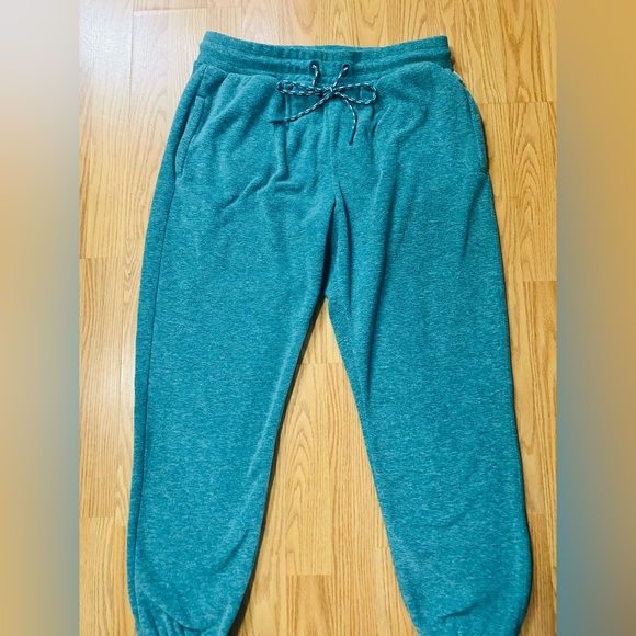 Eddie Bauer Teal Jogger Sweatpants Sz M - Picture 2 of 3